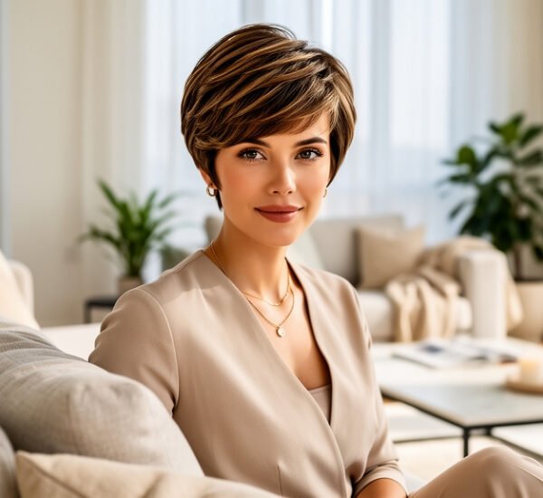 peinados elegantes cabello corto