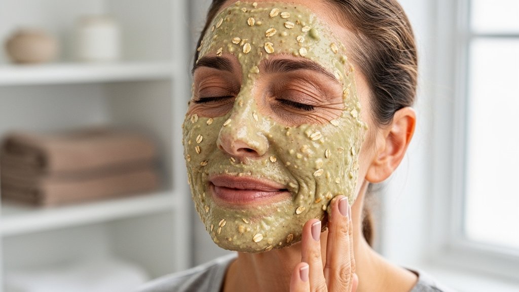Mascarilla para rostro cansado y